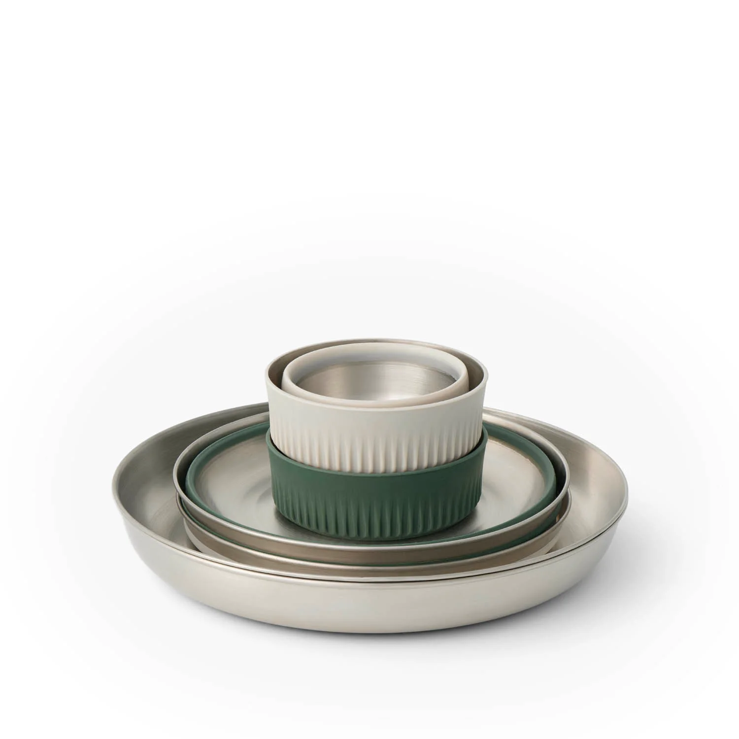 Detour Stainless Steel Collapsible Dinnerware Set - [6 Piece] - Image 2