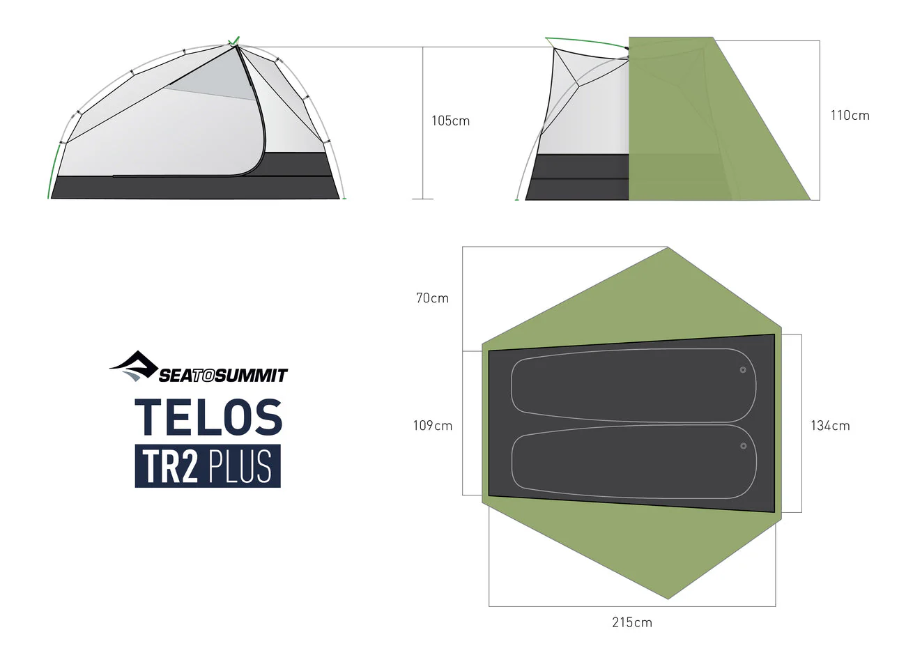Telos Plus Freestanding Ultralight Tent - Image 5